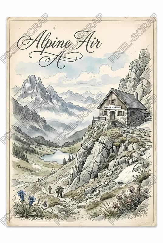 Mountain Refuge Card