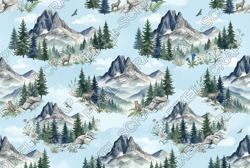 Ossau Silhouette Pattern