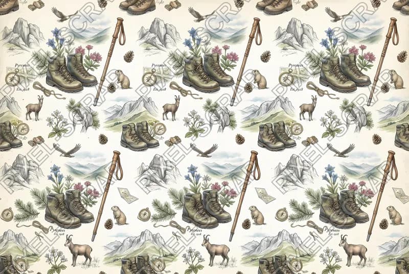 Hiking Gear Pattern