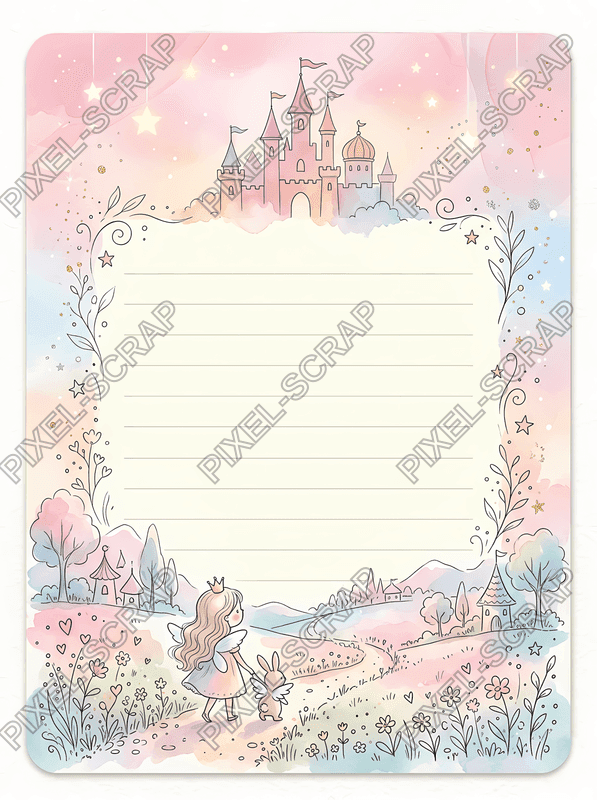 Castle Silhouette Card