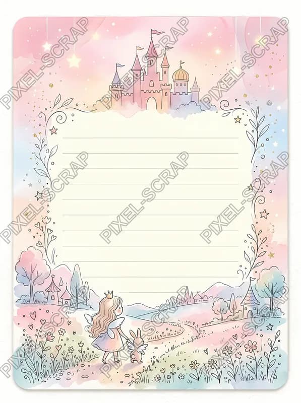 Castle Silhouette Card