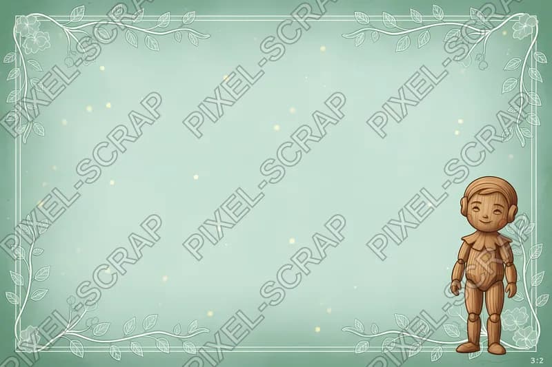 Teal Puppet Outlines