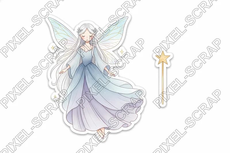 Blue Fairy Wings