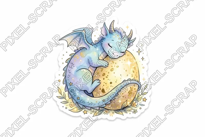Modern Dragon Sticker
