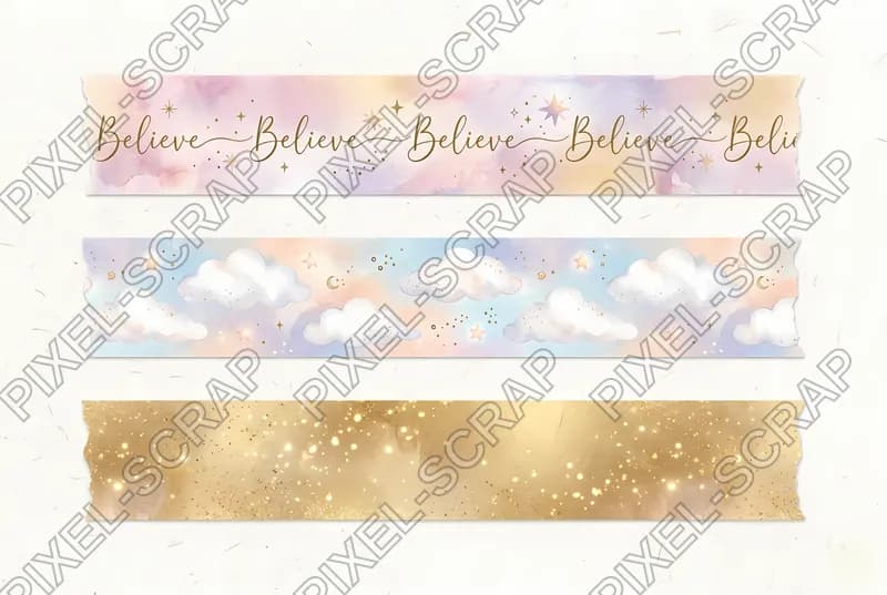 Believe & Cloud Washi