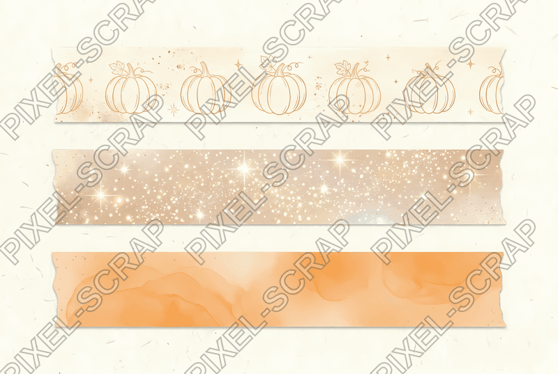 Pumpkin & Sparkle Washi