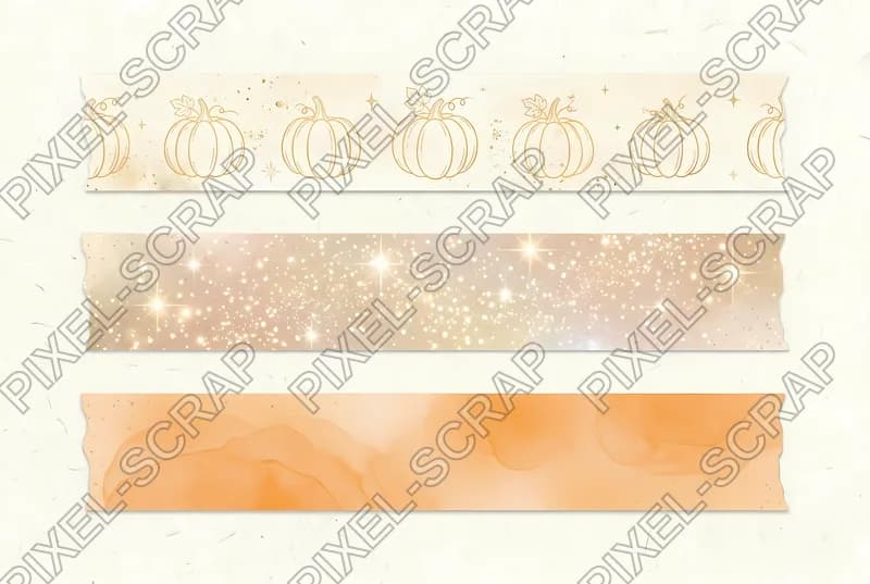 Pumpkin & Sparkle Washi