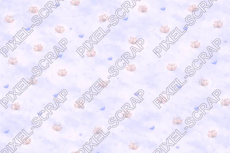 Paw Hearts Pattern