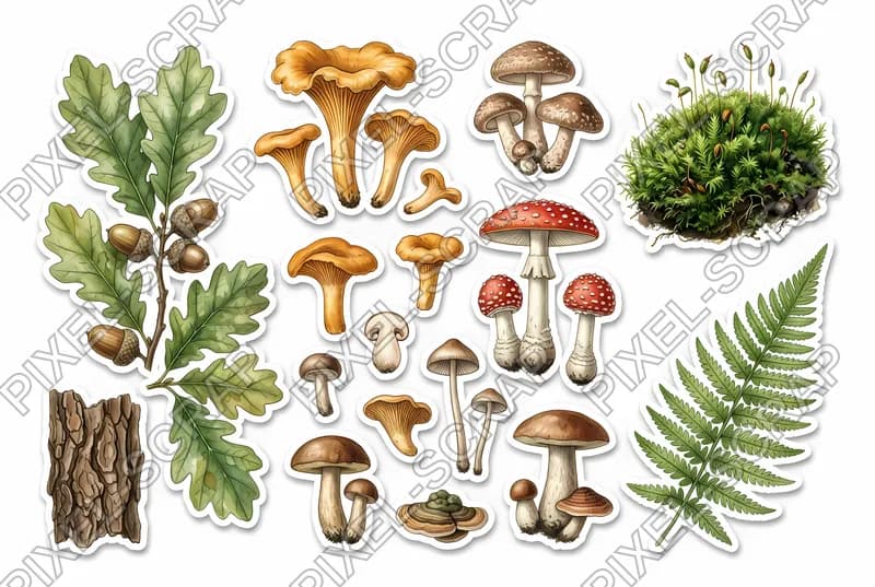 Mushrooms & Moss