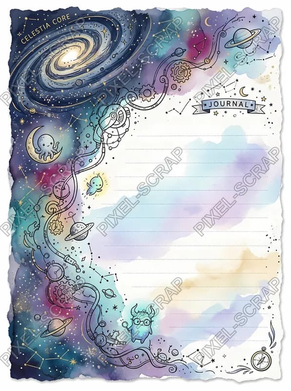 Spiral Galaxy Card