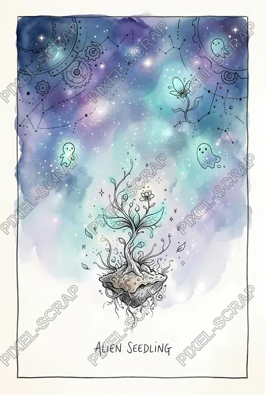 Alien Seedling Card