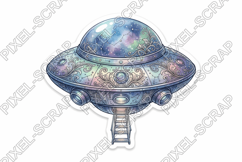 Floral Engraved UFO