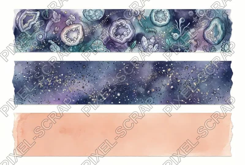 Cosmic Dust Peach Washi