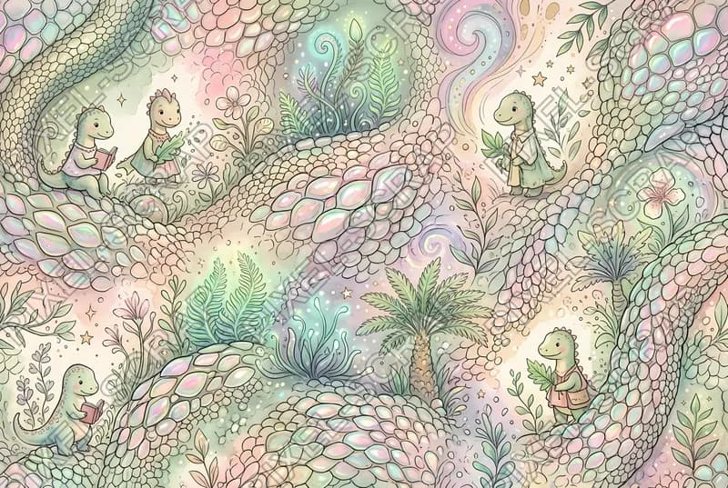 Reptile Skin Iridescent Texture