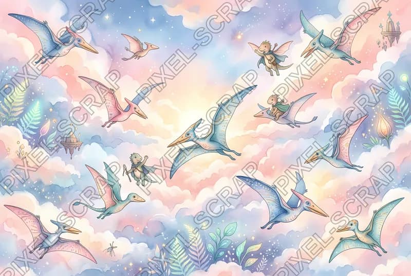 Pterosaur Cloud Dawn Pattern
