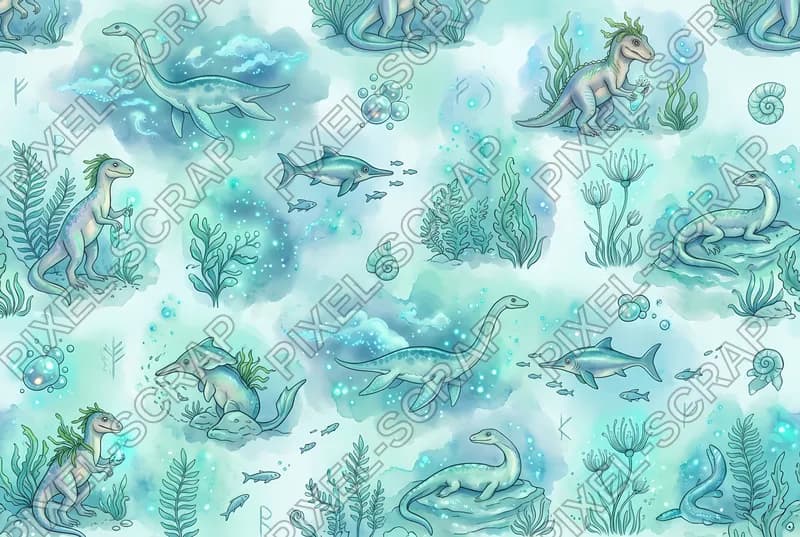 Aquatic Reptile Glow Scenes