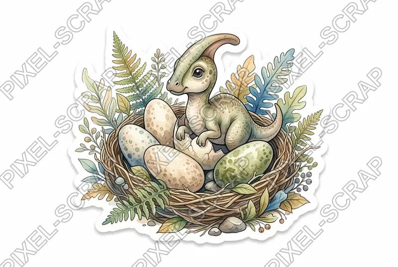 Dino Nest and Baby