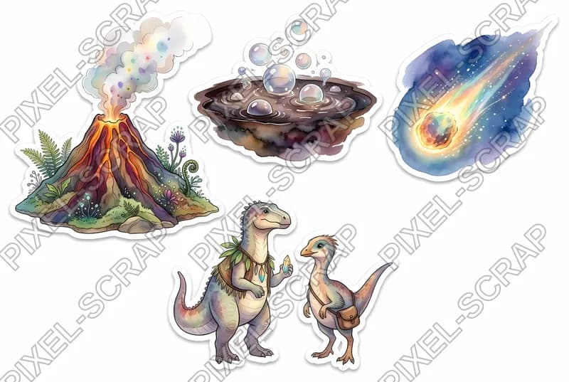 Volcano Bubble Tar Meteor