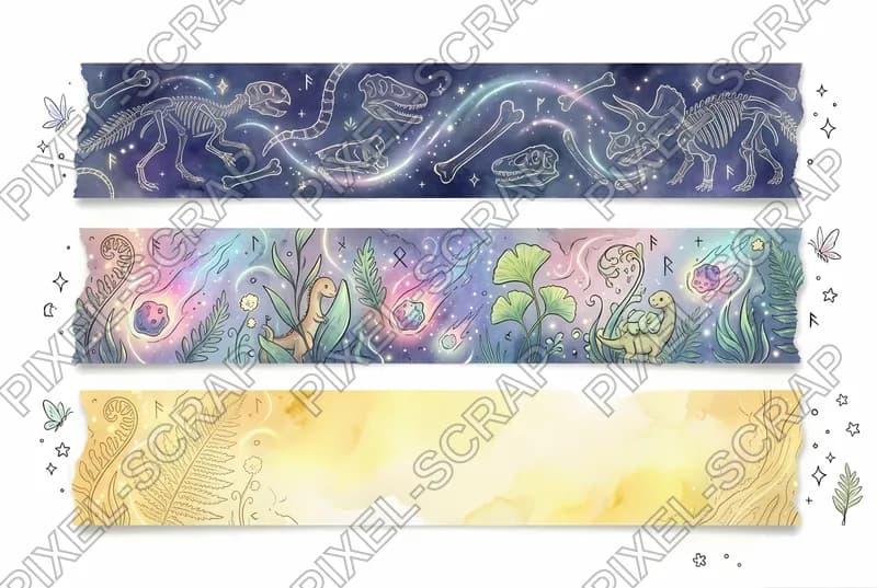 Bone Meteor Yellow Wash Washi