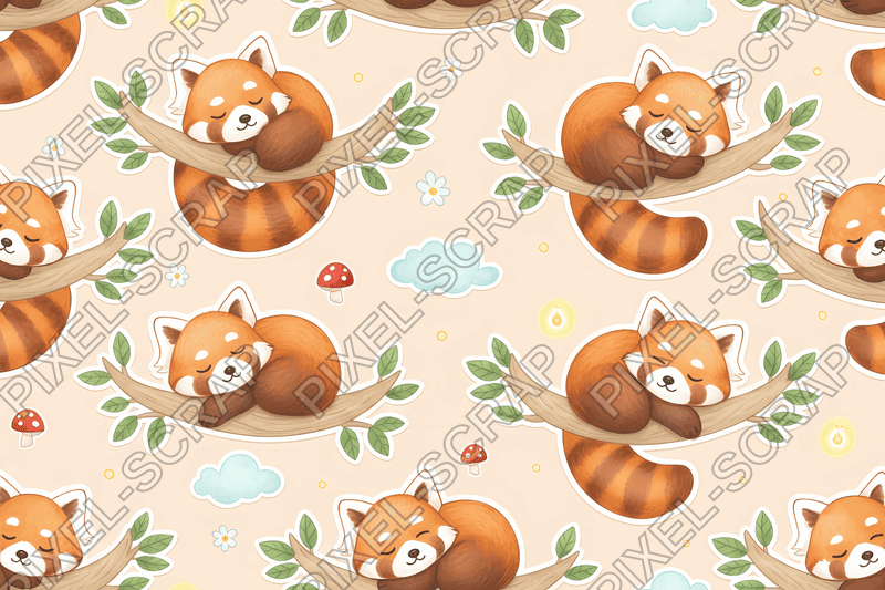 Sleepy Panda Pattern