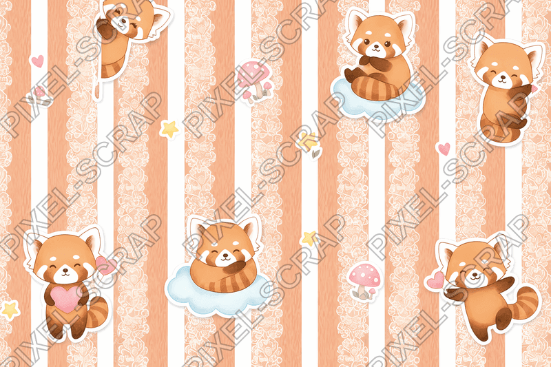 Fur & Lace Stripes