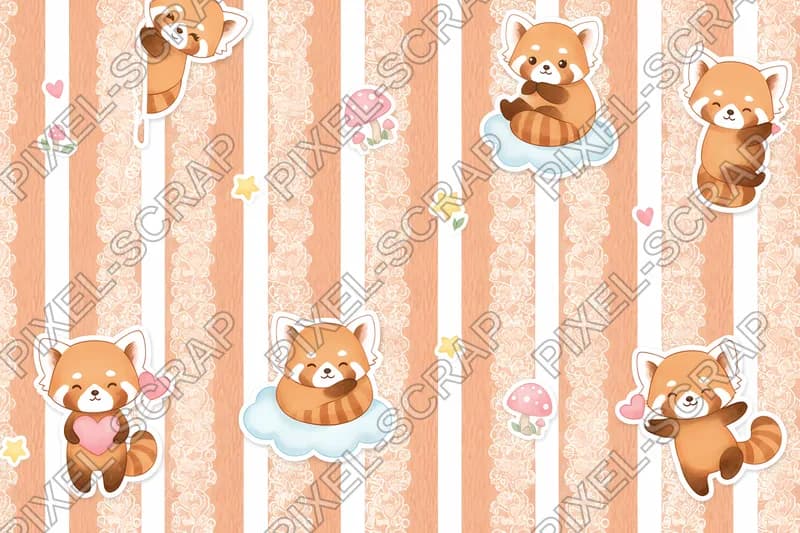 Fur & Lace Stripes