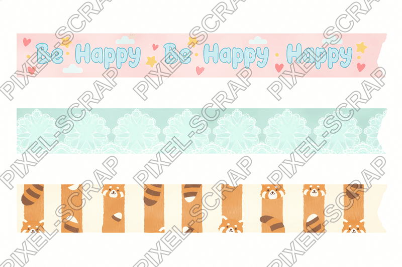Text & Lace Washi