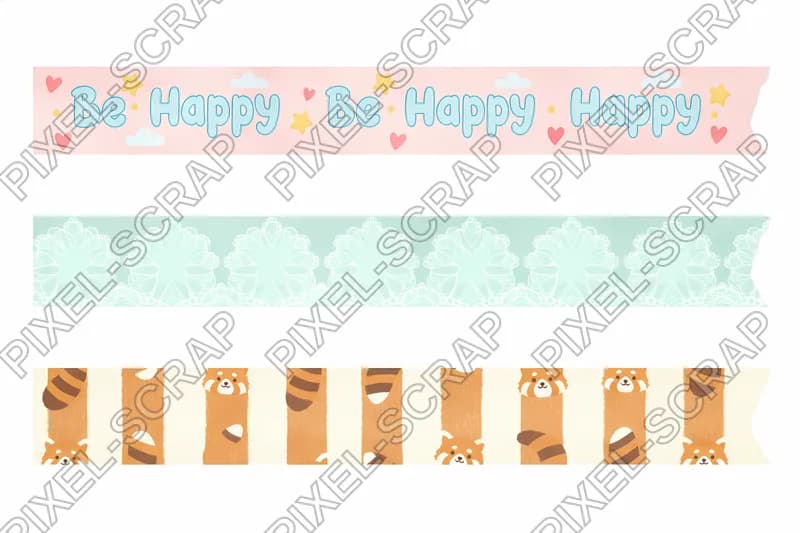 Text & Lace Washi