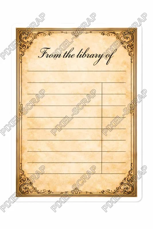 Ex Libris Card
