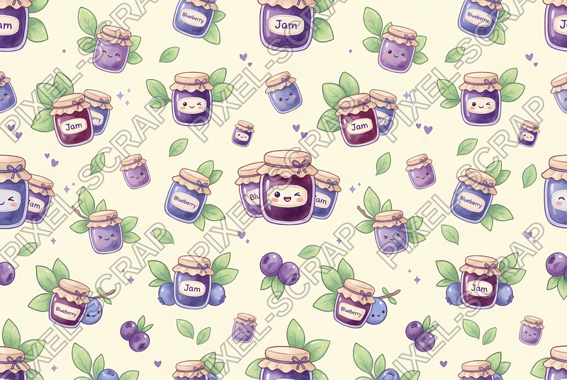 Smiley Jam Jars Pattern