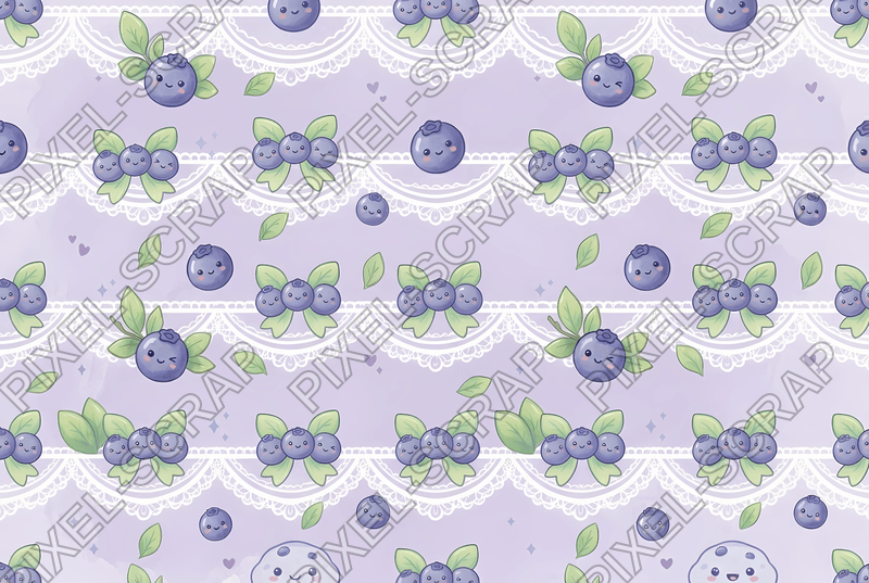 Lace & Berry Bows Pattern