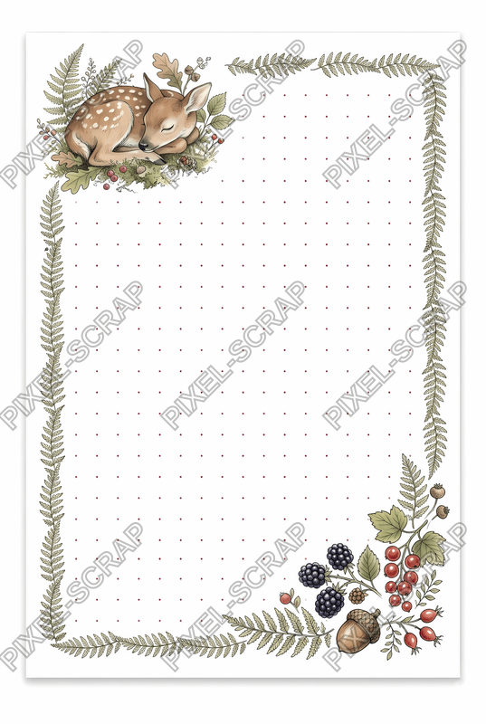 Fern Dot Grid Card