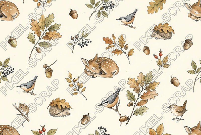 Hazelnut Acorn Pattern