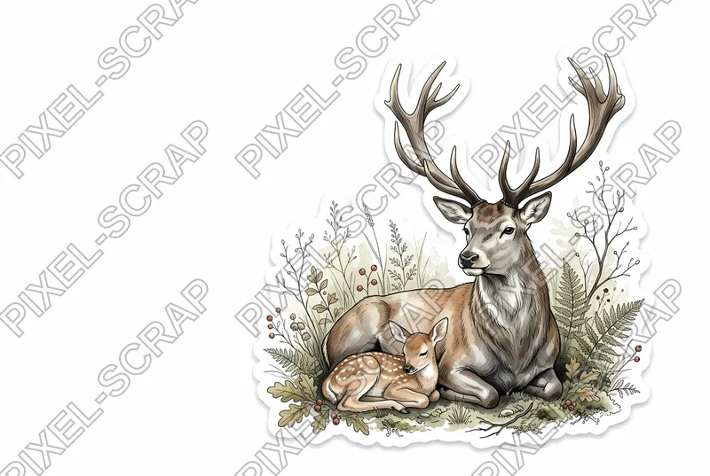 Stag & Fawn Set