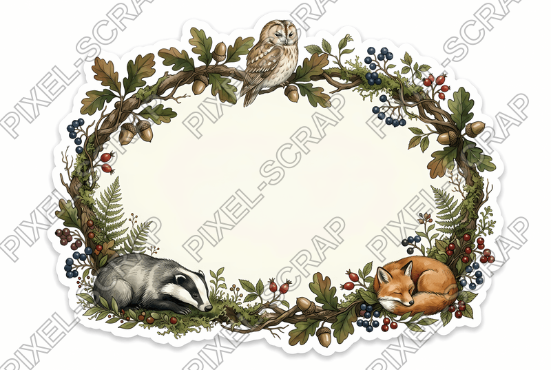 Oak & Berry Frame