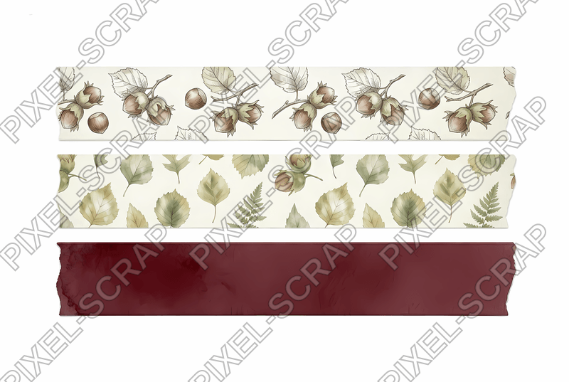 Leaf & Red Washi