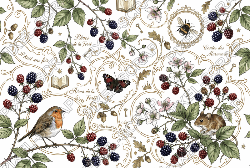 Blackberry Botanical Study