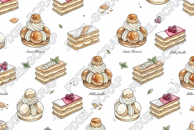 Fine Line Pastry Pattern