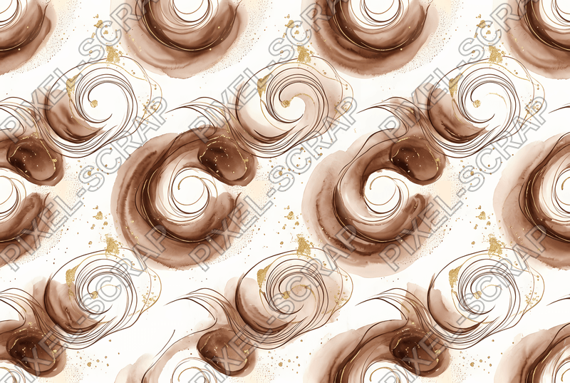 Ganache Swirl Abstract