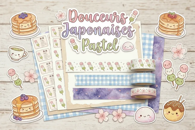 Pastel Japanese Sweets - Mega Pack