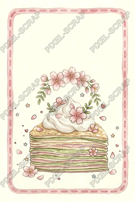 Mochi Border Journal Card
