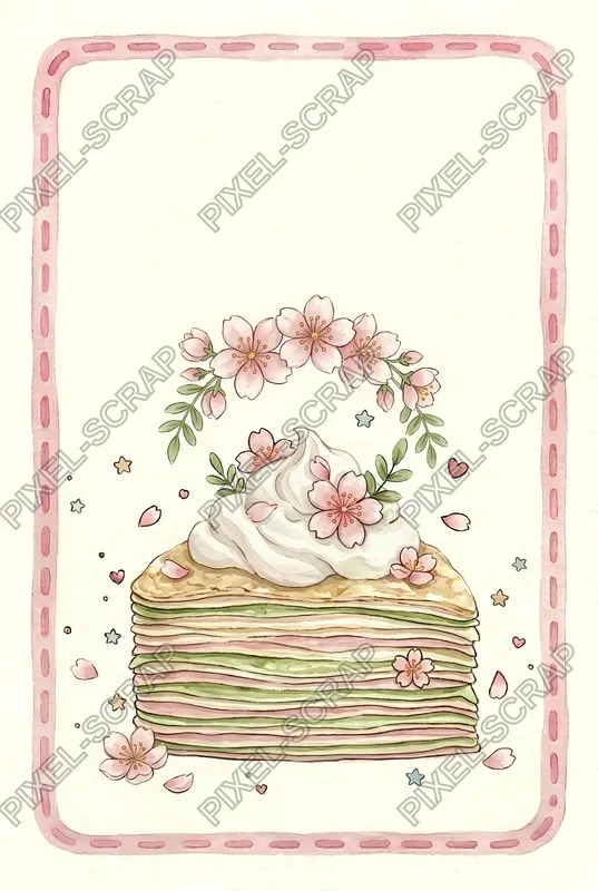 Mochi Border Journal Card