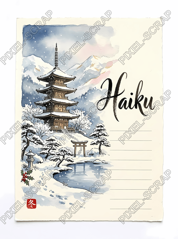 Winter Haiku Card