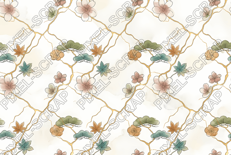 Kintsugi Gold Cracks