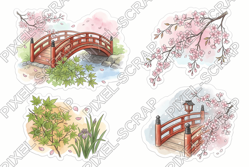 Spring Bridge Scene