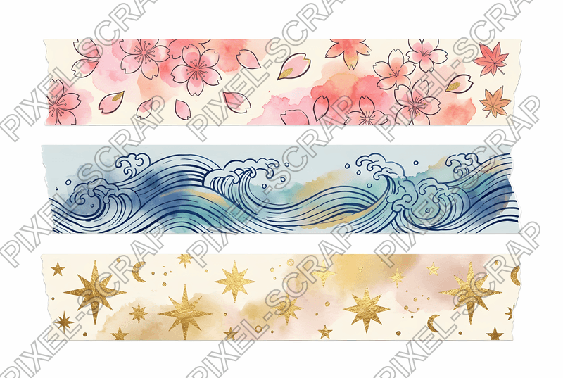 Petal Wave Washi