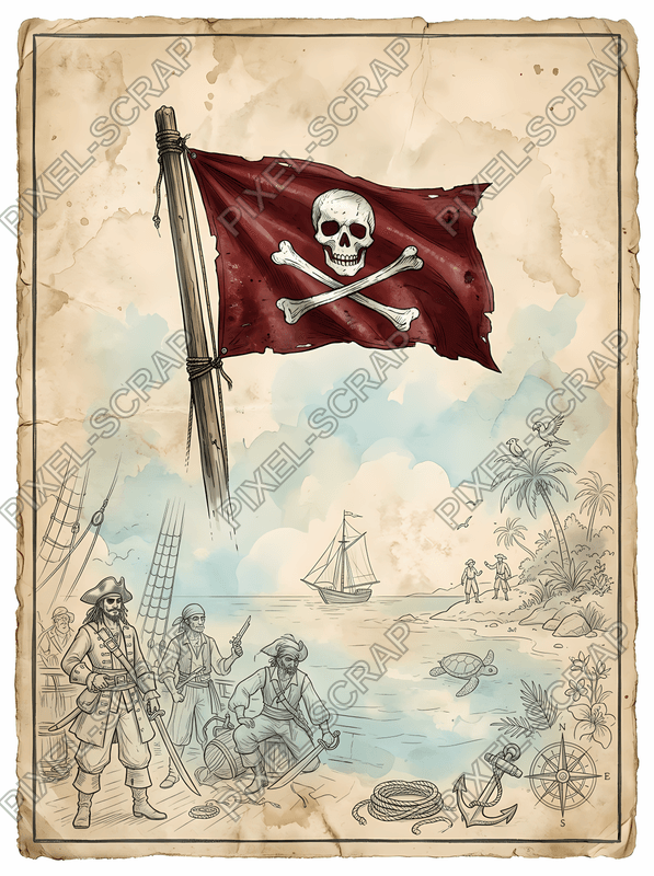 Red Flag Minimalist Card