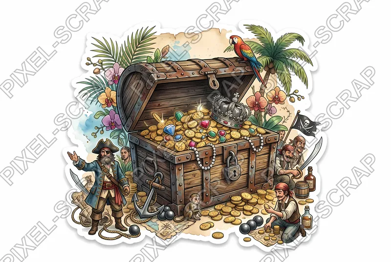 Jeweled Treasure Chest