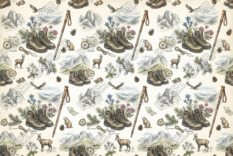 Hiking Gear Pattern