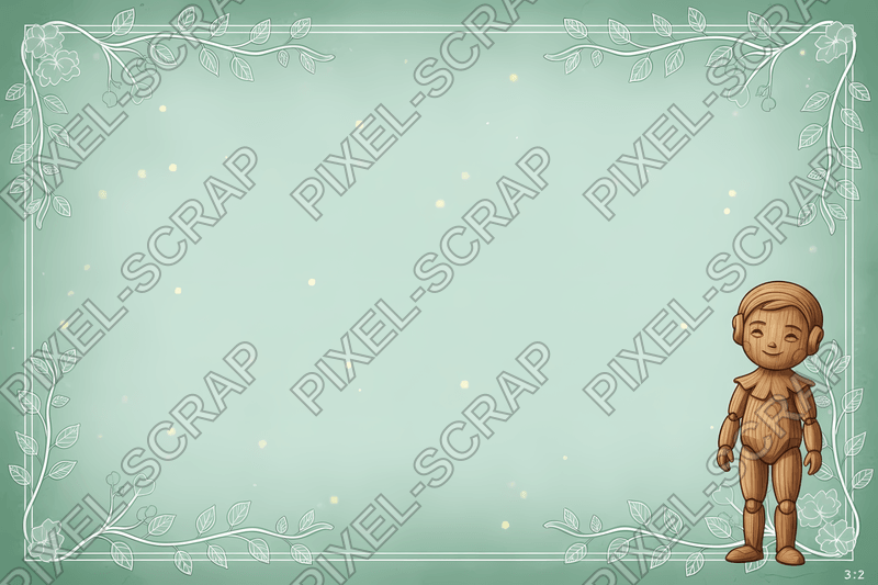 Teal Puppet Outlines